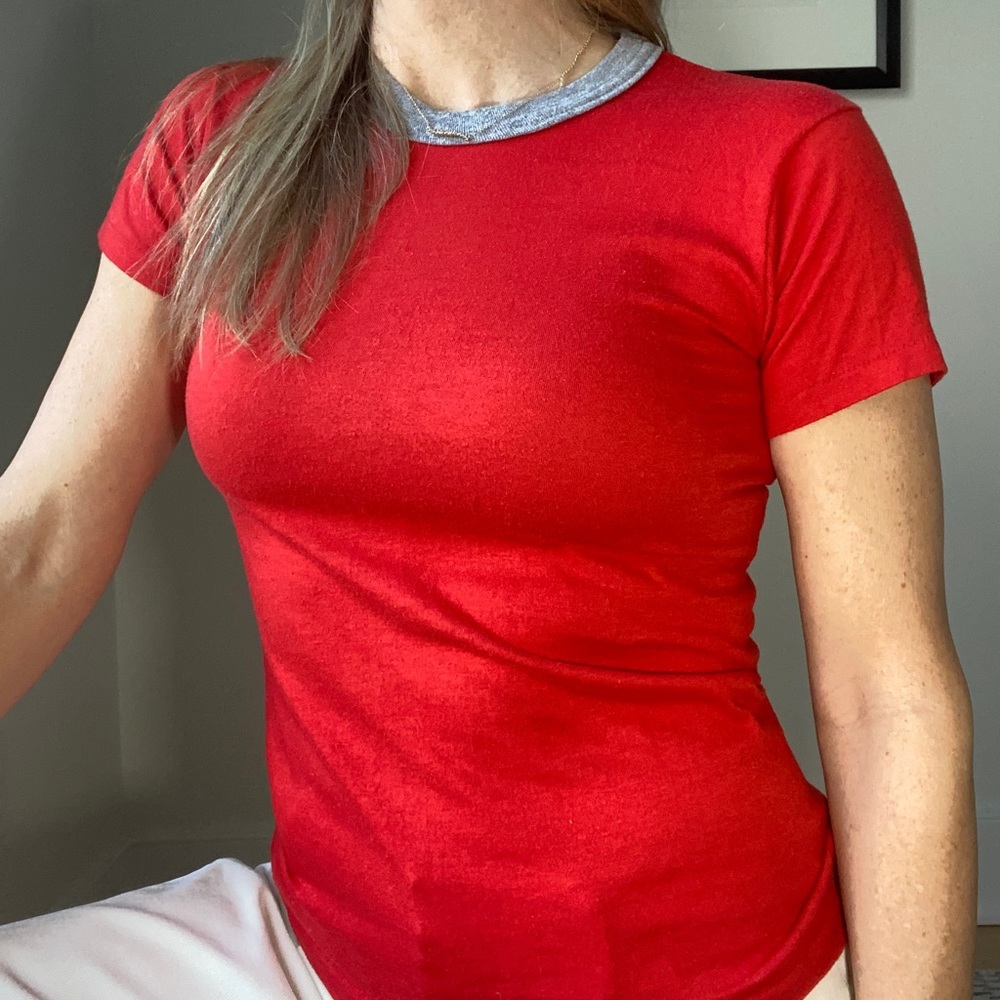 Vintage poly/cotton ringer T in great condition